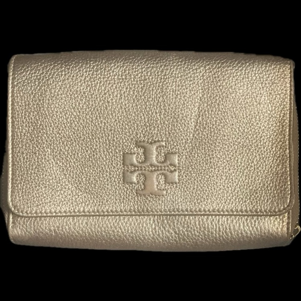 Tory Burch gold Crossbody/organizer